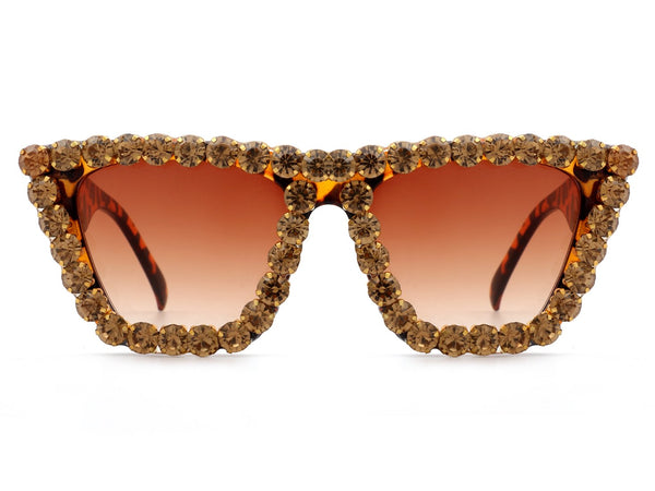 Rhinestone Retro Cat Eye Fashion Sunglasses