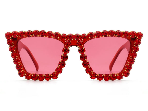Rhinestone Retro Cat Eye Fashion Sunglasses